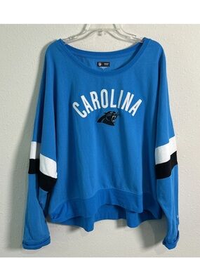 Carolina Panthers Women’s 3X New Era NFL Varsity Fleece Sweatshirt Embroidered